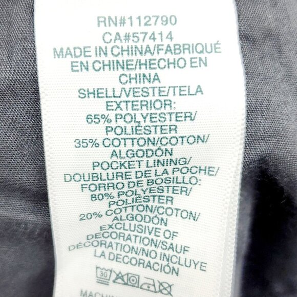 True Religion Cargo Pant Women Jet Black Size 27 Wide Leg Pockets New - Picture 8 of 14